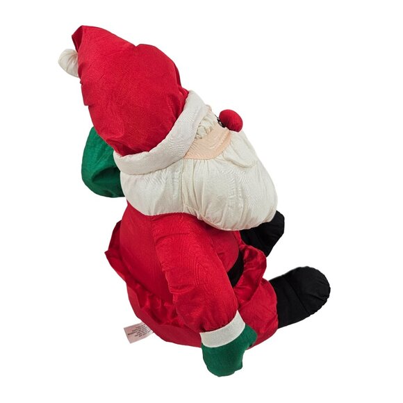 Vintage Santa Claus Plush Toy 12" James Alex Imported Polyester Christmas Decor - Picture 5 of 8